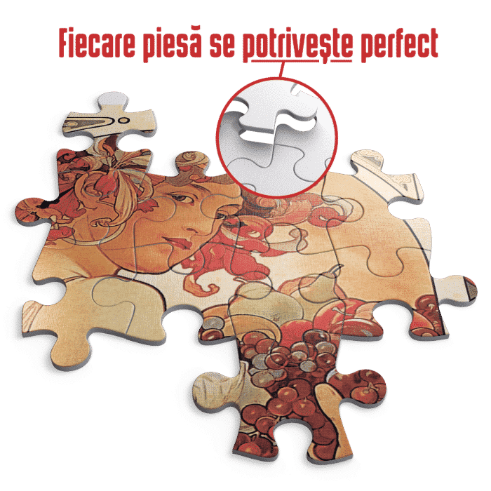 Puzzle adulți Alphonse Mucha - Fruit and Flower/Fructe și Flori - 1000 Piese-34206