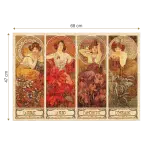 Puzzle adulți Alphonse Mucha - The Precious Stones/Pietre prețioase - 1000 Piese-34140