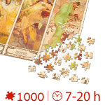 Puzzle adulți Alphonse Mucha - Seasons/Anotimpuri - 1000 Piese-34144