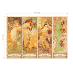 Puzzle adulți Alphonse Mucha - Seasons/Anotimpuri - 1000 Piese-34145