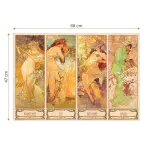 Puzzle adulți Alphonse Mucha - Seasons/Anotimpuri - 1000 Piese-34145