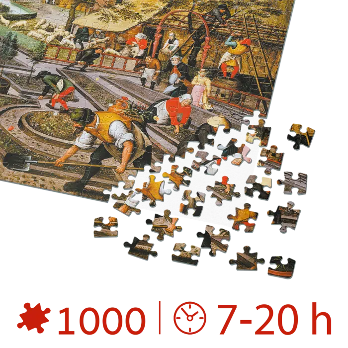 Puzzle adulți 1000 Piese Pieter Breughel cel Tânăr - Spring /Primăvara-34485