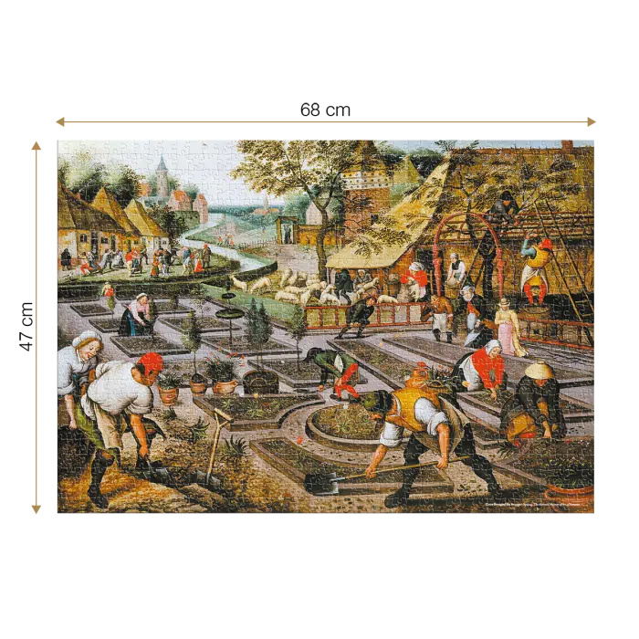 Puzzle adulți 1000 Piese Pieter Breughel cel Tânăr - Spring /Primăvara-34488