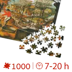Puzzle adulți 1000 Piese Pieter Breughel cel Tânăr - Autumn/Toamna -34497