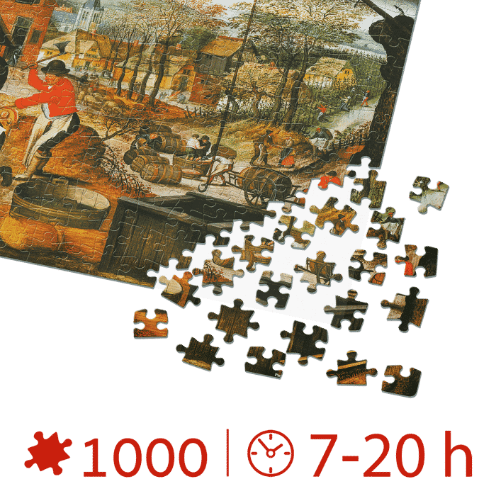 Puzzle adulți 1000 Piese Pieter Breughel cel Tânăr - Autumn/Toamna -34497