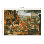 Puzzle adulți 1000 Piese Pieter Breughel cel Tânăr - Autumn/Toamna -34500