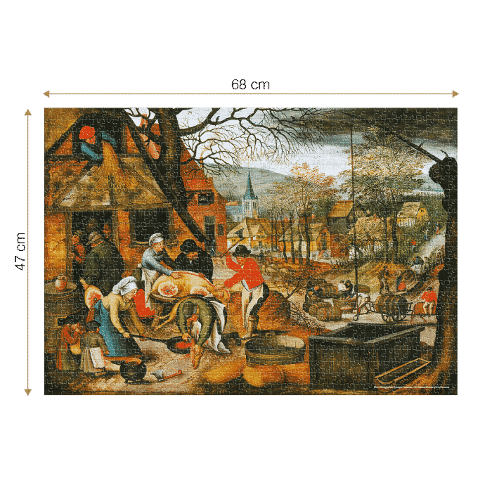 Puzzle adulți 1000 Piese Pieter Breughel cel Tânăr - Autumn/Toamna -34500