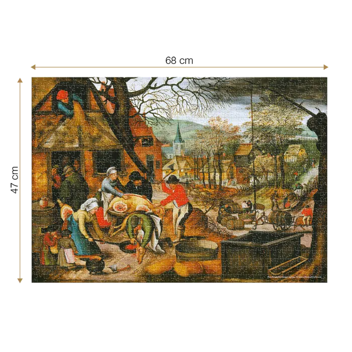 Puzzle adulți 1000 Piese Pieter Breughel cel Tânăr - Autumn/Toamna -34500