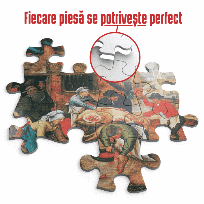 Puzzle adulți 1000 Piese Pieter Breughel cel Tânăr - Autumn/Toamna -34499