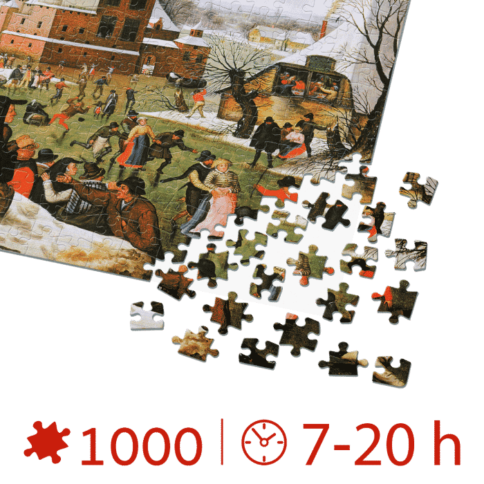 Puzzle adulți 1000 Piese Pieter Breughel cel Tânăr - Winter/Iarna -34168