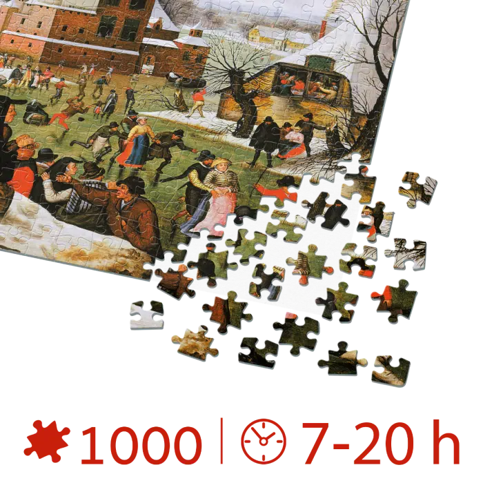 Puzzle adulți 1000 Piese Pieter Breughel cel Tânăr - Winter/Iarna -34168