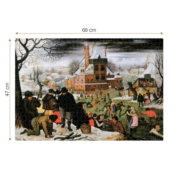 Puzzle adulți 1000 Piese Pieter Breughel cel Tânăr - Winter/Iarna -34169
