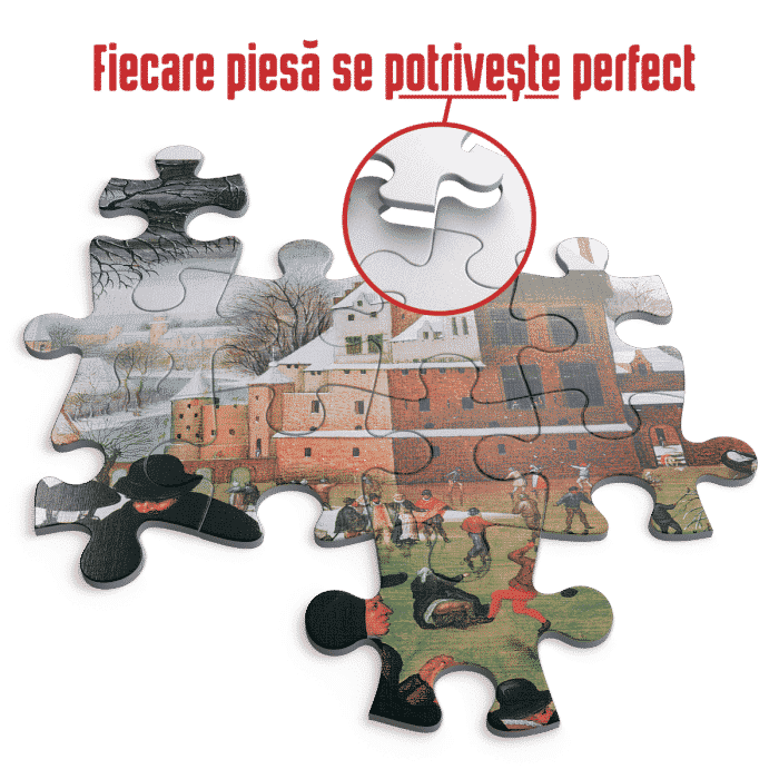 Puzzle adulți 1000 Piese Pieter Breughel cel Tânăr - Winter/Iarna -34171