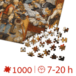 Puzzle adulți 1000 Piese Pieter Breughel the Younger - The Payment of the Tithes -34271