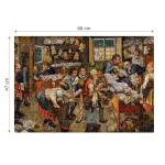 Puzzle adulți 1000 Piese Pieter Breughel the Younger - The Payment of the Tithes -34274
