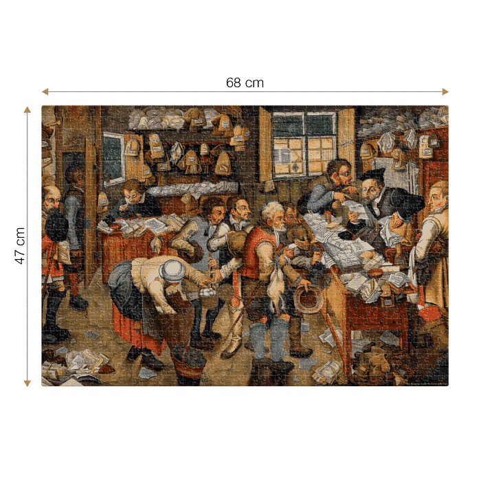 Puzzle adulți 1000 Piese Pieter Breughel the Younger - The Payment of the Tithes -34274