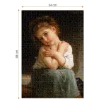 Mini puzzle 1000 piese W. A. Bouguereau - The Chilly-35588