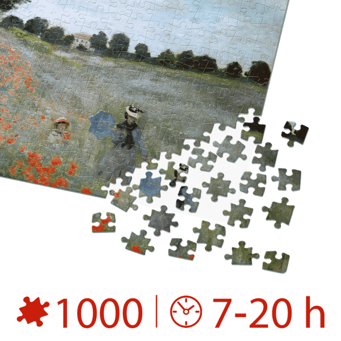 Puzzle adulti 1000 piese Claude Monet - Poppies/Maci-34601