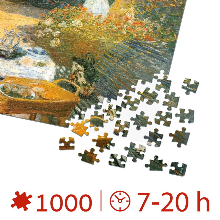 Puzzle adulti 1000 piese Claude Monet -The Lunch/Prânzul-34673