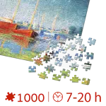 Puzzle adulti 1000 piese Claude Monet - Red Boats at Argenteuil-34877