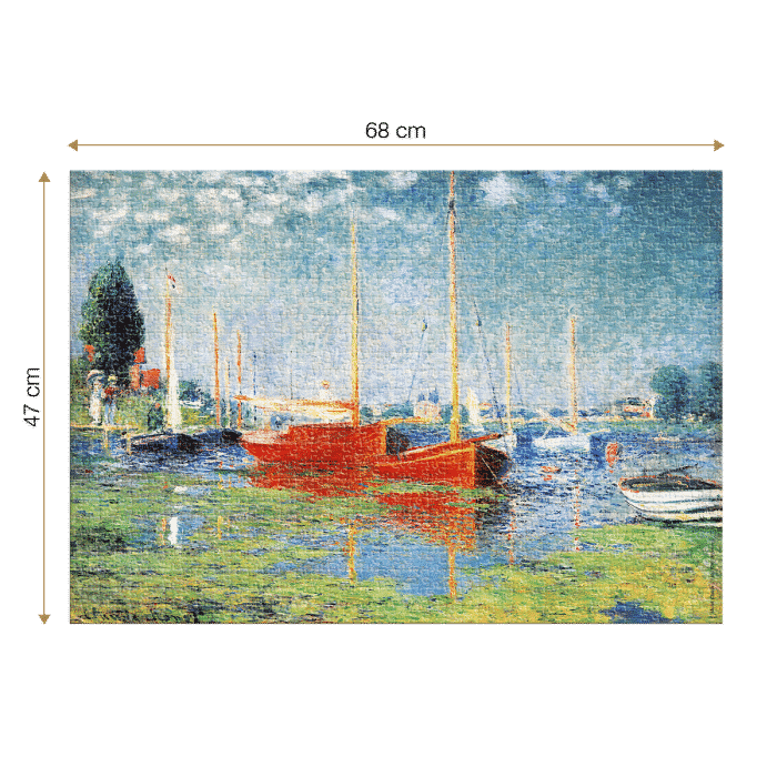 Puzzle adulti 1000 piese Claude Monet - Red Boats at Argenteuil-34880