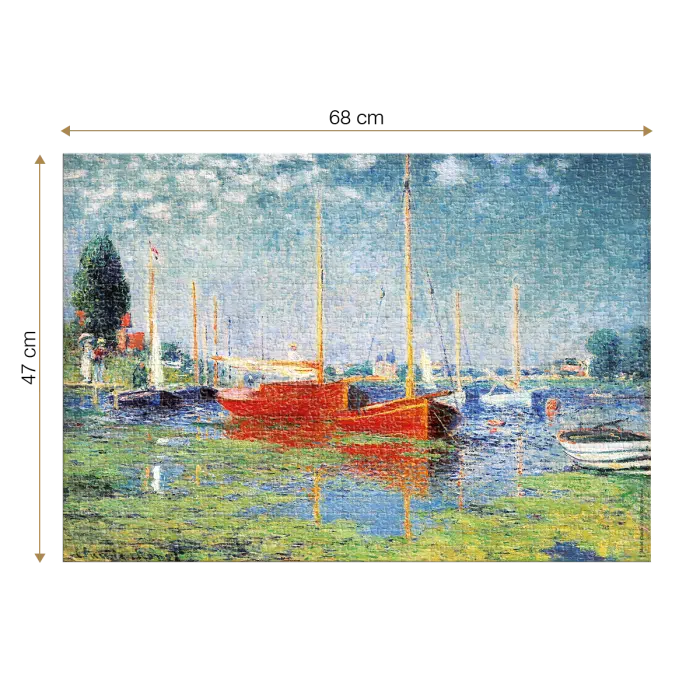 Puzzle adulti 1000 piese Claude Monet - Red Boats at Argenteuil-34880