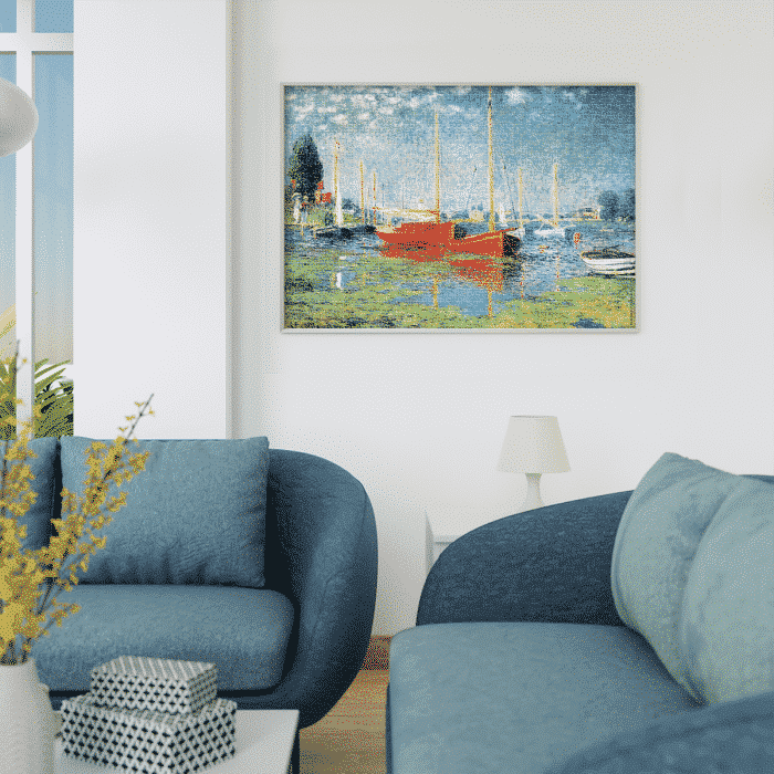 Puzzle adulti 1000 piese Claude Monet - Red Boats at Argenteuil-34881