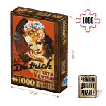 Puzzle adulți 1000 piese Vintage Posters - Marlene Dietrich, The Devil is a Woman -0