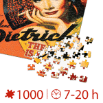 Puzzle adulți 1000 piese Vintage Posters - Marlene Dietrich, The Devil is a Woman -34955