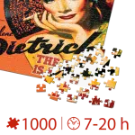 Puzzle adulți 1000 piese Vintage Posters - Marlene Dietrich, The Devil is a Woman -34955