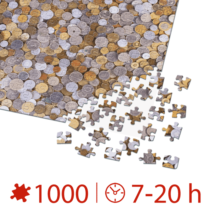 Puzzle adulți 1000 piese Vintage Posters - Coins-34961