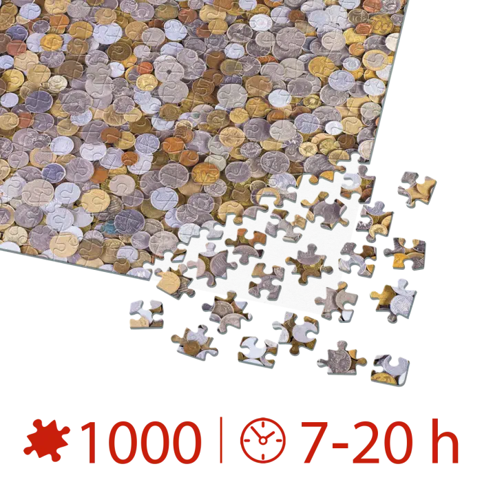 Puzzle adulți 1000 piese Vintage Posters - Coins-34961