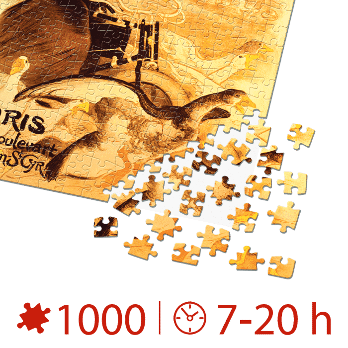 Puzzle adulți 1000 piese Vintage Posters - Motocycles Comiot-34925