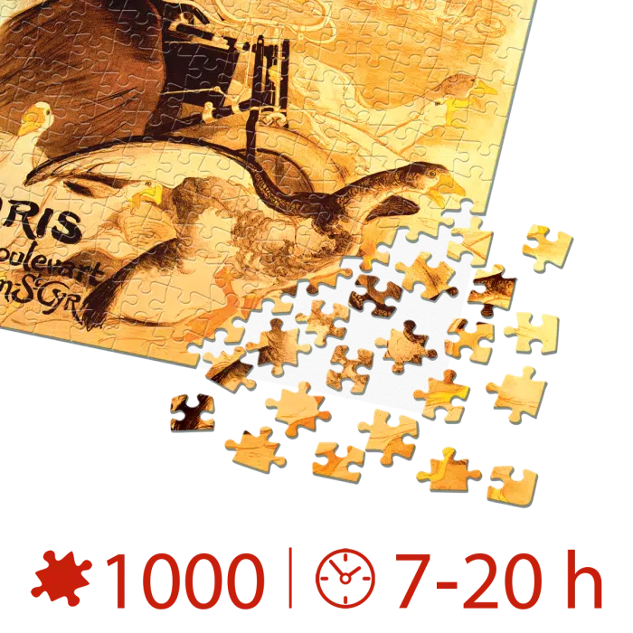 Puzzle adulți 1000 piese Vintage Posters - Motocycles Comiot-34925