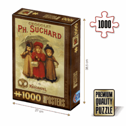 Puzzle adulți 1000 piese Vintage Posters - Chocolat Ph. Suchard-0