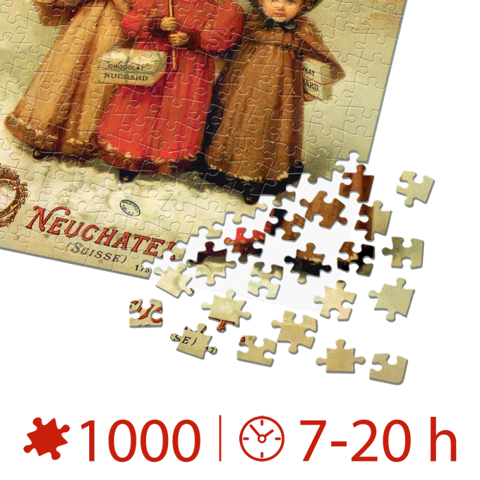 Puzzle adulți 1000 piese Vintage Posters - Chocolat Ph. Suchard-34931