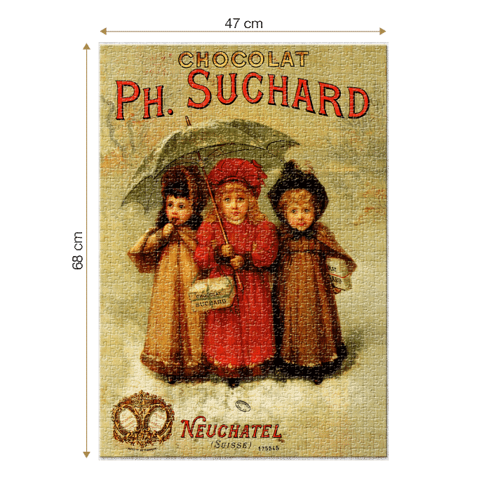 Puzzle adulți 1000 piese Vintage Posters - Chocolat Ph. Suchard-34934