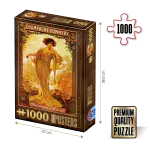 Puzzle adulți 1000 piese Vintage Posters - Champagne Pommery-0