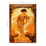 Puzzle adulți 1000 piese Vintage Posters - Champagne Pommery-34947