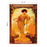 Puzzle adulți 1000 piese Vintage Posters - Champagne Pommery-34947