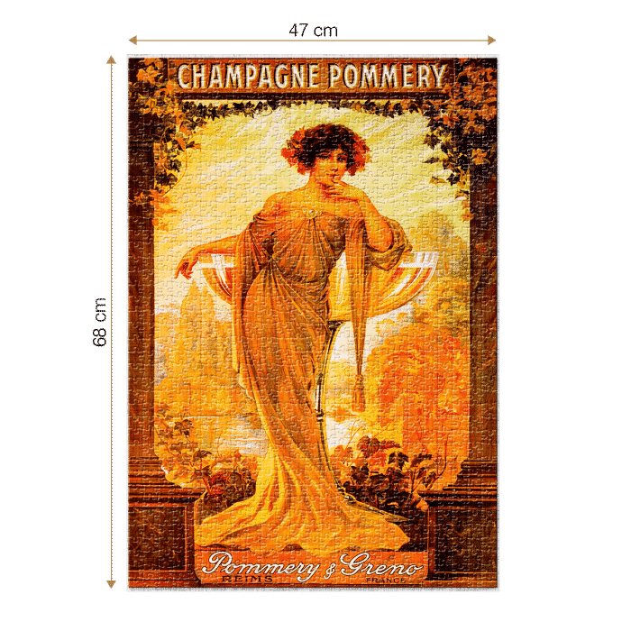 Puzzle adulți 1000 piese Vintage Posters - Champagne Pommery-34947