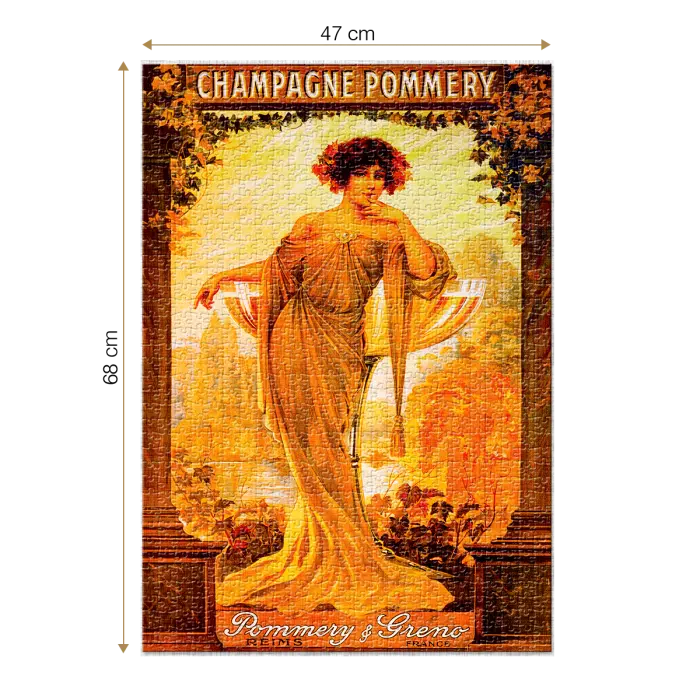 Puzzle adulți 1000 piese Vintage Posters - Champagne Pommery-34947