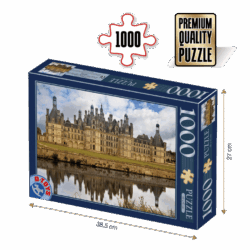Puzzle adulți 1000 piese Castele Franceze - Castel Chambord-0