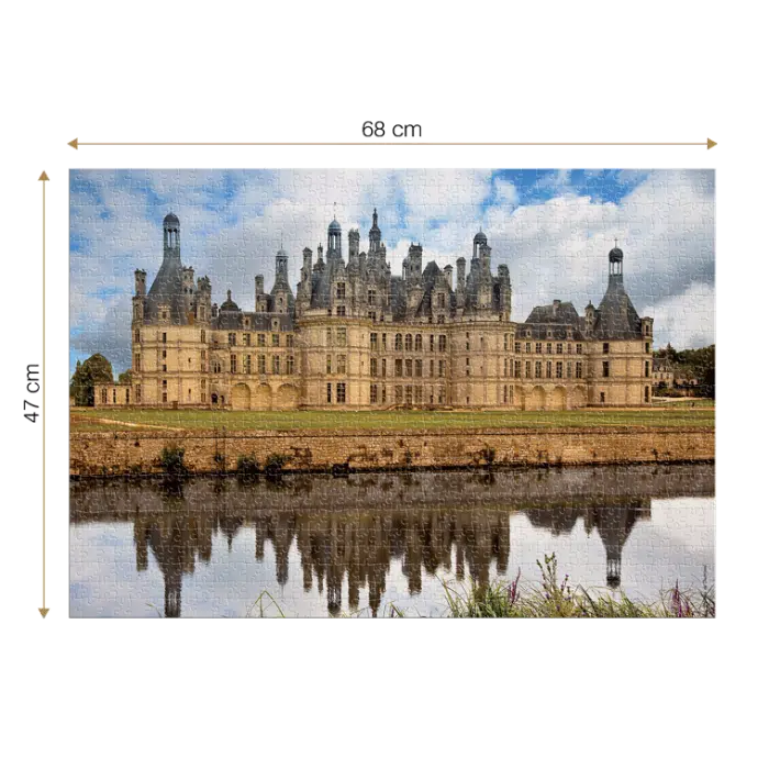 Puzzle adulți 1000 piese Castele Franceze - Castel Chambord-35306