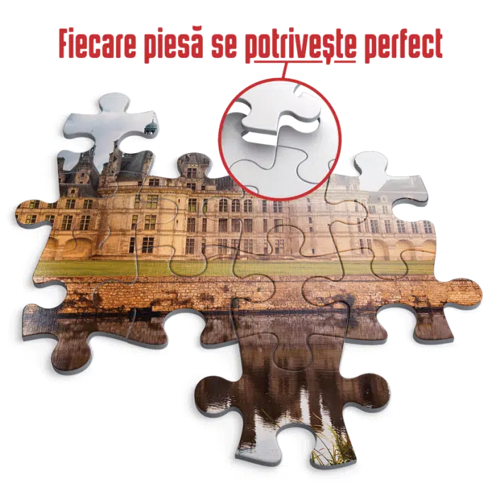 Puzzle adulți 1000 piese Castele Franceze - Castel Chambord-35304