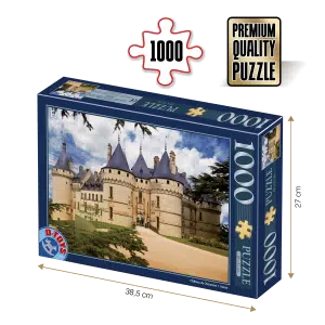 Puzzle adulți 1000 piese Castele Franceze - Castel Chaumont-0