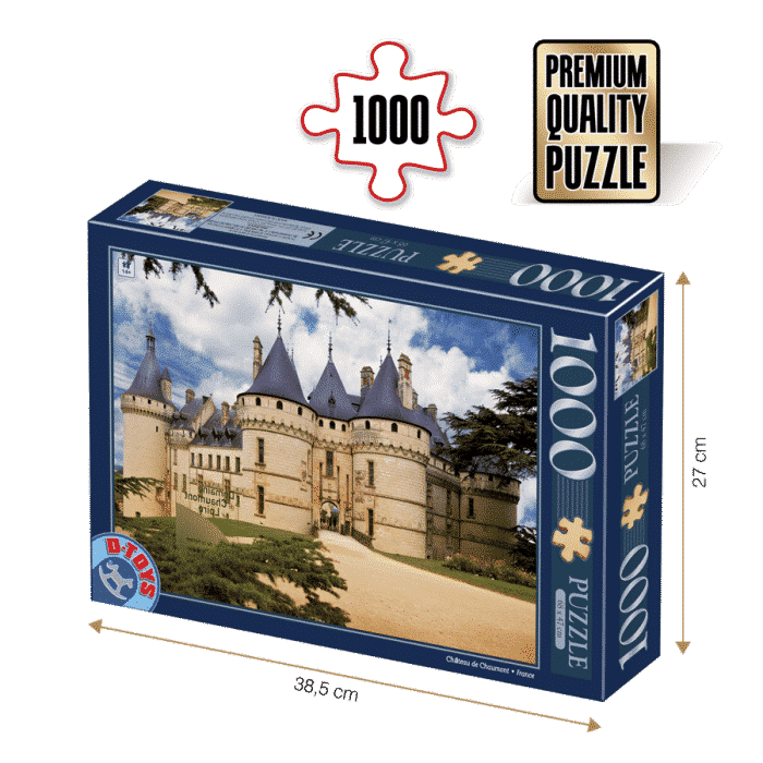 Puzzle adulți 1000 piese Castele Franceze - Castel Chaumont-0
