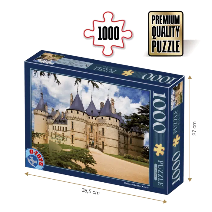 Puzzle adulți 1000 piese Castele Franceze - Castel Chaumont-0