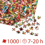 Puzzle adulți 1000 piese High Difficulty - Candy -35243