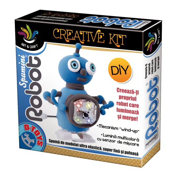 Joc Creativ - Spumini Robot - Albastru-0